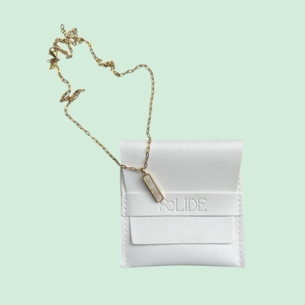 18k Gold Plated Necklace with Rectangular Pendant